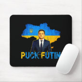 Volodymyr Zelensky Puck FutinミームI Stand With Uk マウスパッド (マウス)