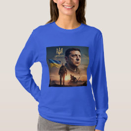 Volodymyr Zelenskyyウクライナ人女性の社長 Tシャツ
