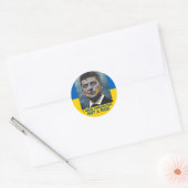 Volodymyr Zelenskyyステッカー ラウンドシール (封筒)