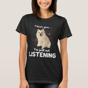 Volpino Italiano Dog私は聞こえない聞の Tシャツ