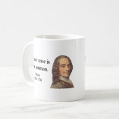 Voltaireの引用文3b コーヒーマグカップ (正面左)