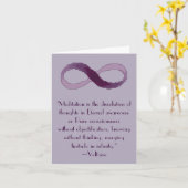 Voltaireの黙想の無限引用文Notecard カード (黄色い花)