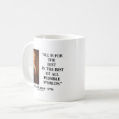 Voltaireはすべてすべてのベストのベストのためです コーヒーマグカップ (正面左)