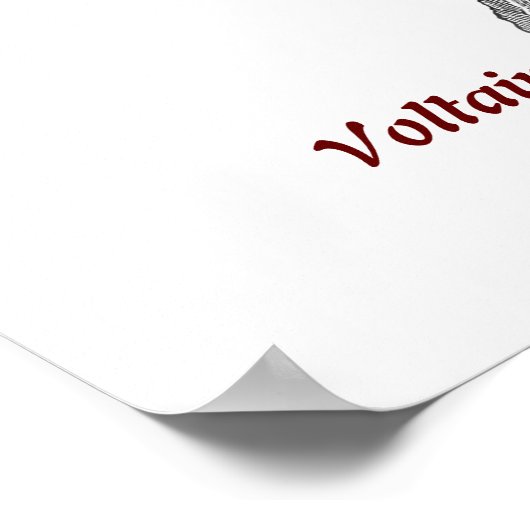 Voltaire引用文Who Controls You Poster ポスター (角)