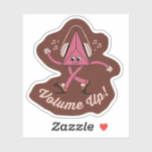 Volume Up Retro Character Sticker シール (シート)