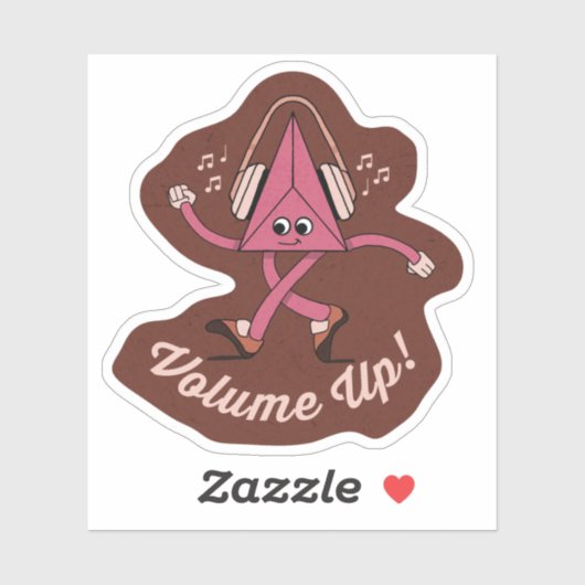Volume Up Retro Character Sticker シール (シート)