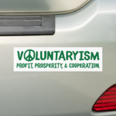 Voluntaryismのバンパーステッカー バンパーステッカー (車上)