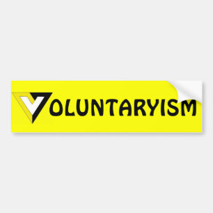 Voluntaryism バンパーステッカー