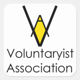 Voluntaryist連合会員ステッカー スクエアシール