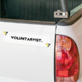 Voluntaryist. バンパーステッカー (トラック上)