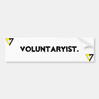 Voluntaryist. バンパーステッカー