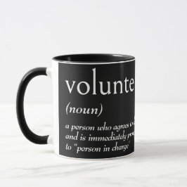 VOLUNTEERの辞書的定義 マグカップ