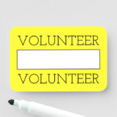 「VOLUNTEER」の名前タグ 名札 (インサイチュ)