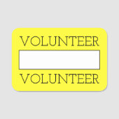 「VOLUNTEER」の名前タグ 名札 (正面)