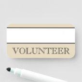 「VOLUNTEER」の名前タグ 名札 (インサイチュ)