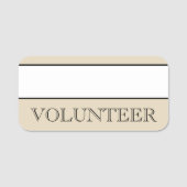 「VOLUNTEER」の名前タグ 名札 (正面)