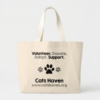 Volunteer.Adopt.Donate.Supportのトート ラージトートバッグ