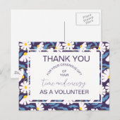 volunteer appreciation announcement postcard 案内ポストカード (正面/裏面)