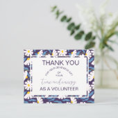 volunteer appreciation announcement postcard 案内ポストカード (スタンド正面)