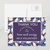 volunteer appreciation announcement postcard 案内ポストカード (正面/裏面)