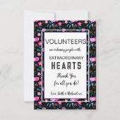volunteer appreciation week pattern card カード (正面)