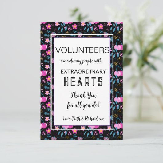 volunteer appreciation week pattern card カード (スタンド正面)