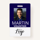 Volunteer Badge | Custom Name Tag バッジ (正面)