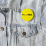 Volunteer Charity Event Yellow 缶バッジ<br><div class="desc">Volunteer Charity Event Yellow Button</div>
