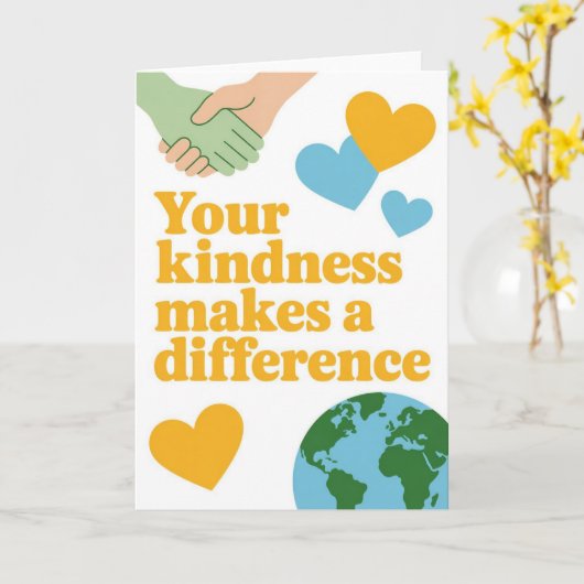 Volunteer Thank You Card カード (黄色い花)