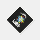 Volunteers Can Change The World Volunteering Volun スタンダードカクテルナプキン (角)