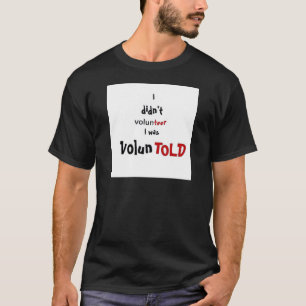 Voluntoldボーダー無し Tシャツ