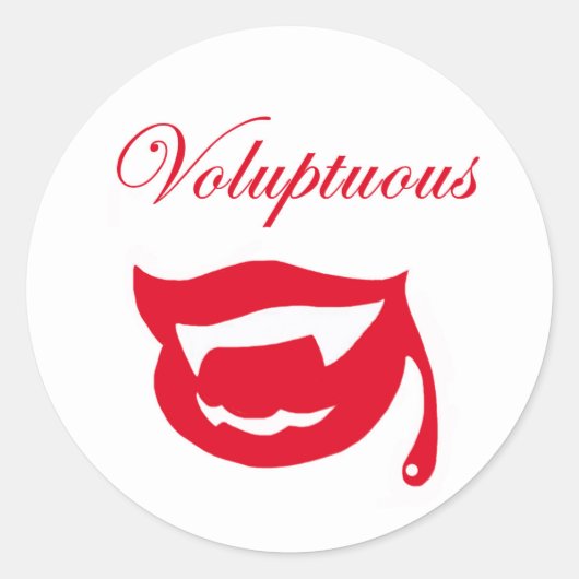 Voluptuous Sticker ラウンドシール (正面)