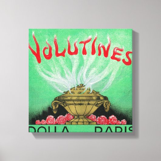 Volutines Perfume LabelParis，フランス キャンバスプリント (正面)