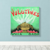 Volutines Perfume LabelParis，フランス キャンバスプリント (インサイチュ (ウッドフロア))