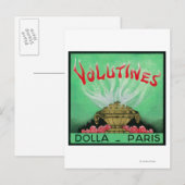 Volutines Perfume LabelParis，フランス ポストカード (正面/裏面)