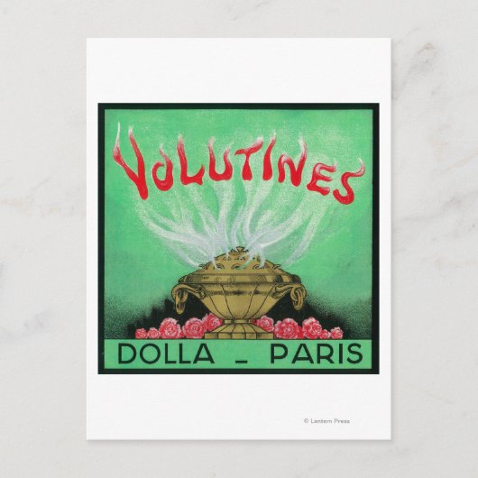 Volutines Perfume LabelParis，フランス ポストカード (正面)