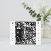 Vom Totentanz Nunとスケルトンのはがき ポストカード (スタンド正面)