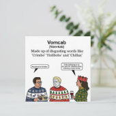 Vomcab Definition Card: クリスマスの恥ずかしいスラング シーズンカード (スタンド正面)