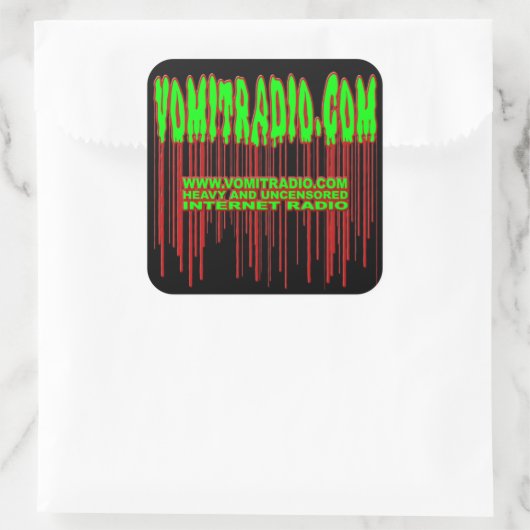 VomitRadio Stickers スクエアシール (バッグ)