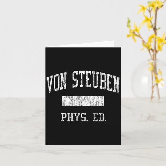 Von Steuben High School Hs Chicago Il Phys Ed  カード (黄色い花)