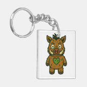 Voodoo Boar – Patchy Warrior Piglet キーホルダー (正面左)