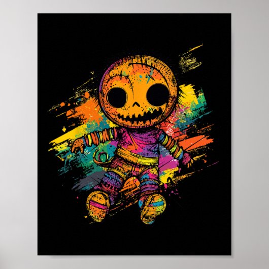 Voodoo Doll Creepy Cute Halloween  ポスター (正面)