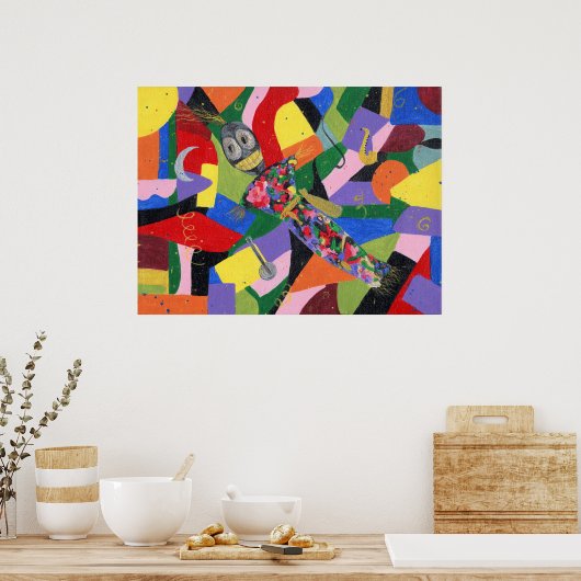 VooDoo Doll Print ポスター (キッチン)