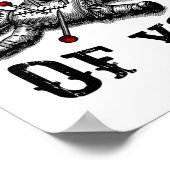 Voodoo Doll Thinking Of You Funny Goth Halloween C ポスター (角)