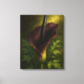 Voodoo Lily: Toxic Elegance Impressionist Art キャンバスプリント (正面)