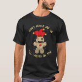 Voodoo On You I Voodoo Doll Occult Witchcraft Blac Tシャツ (正面)