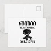 Voodoo Sayings | Voodoo Doll Magic Curse Gift ポストカード (正面/裏面)