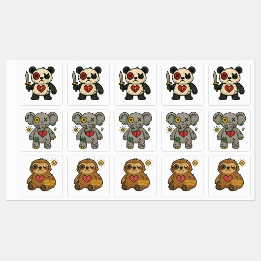 Voodoo Sticker Pack – Broken Hearts Crew Vol.1 ラベル (シート)