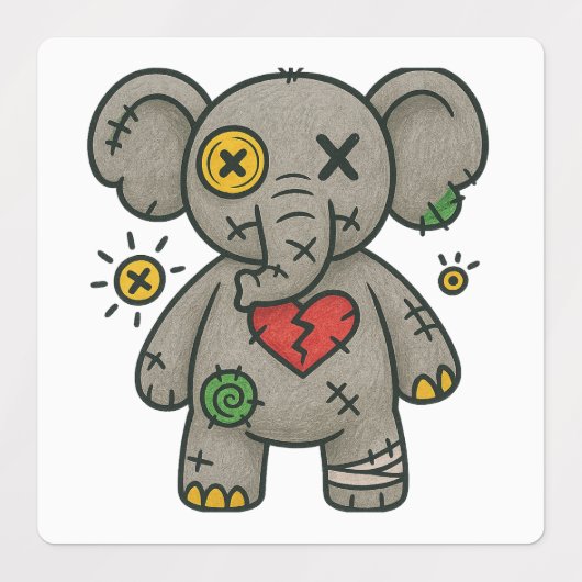 Voodoo Sticker Pack – Broken Hearts Crew Vol.1 ラベル (デザイン2)