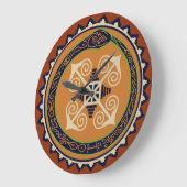 VooDouウォールクロック – カオスと大蛇岩 ラージ壁時計 (傾斜)